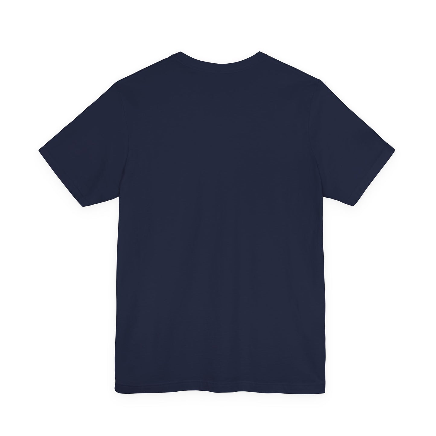 Navy blue t-shirt on a white background by FIBRIO