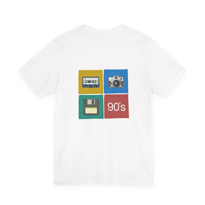 White t-shirt with colorful graphic design for Women by Fibrio