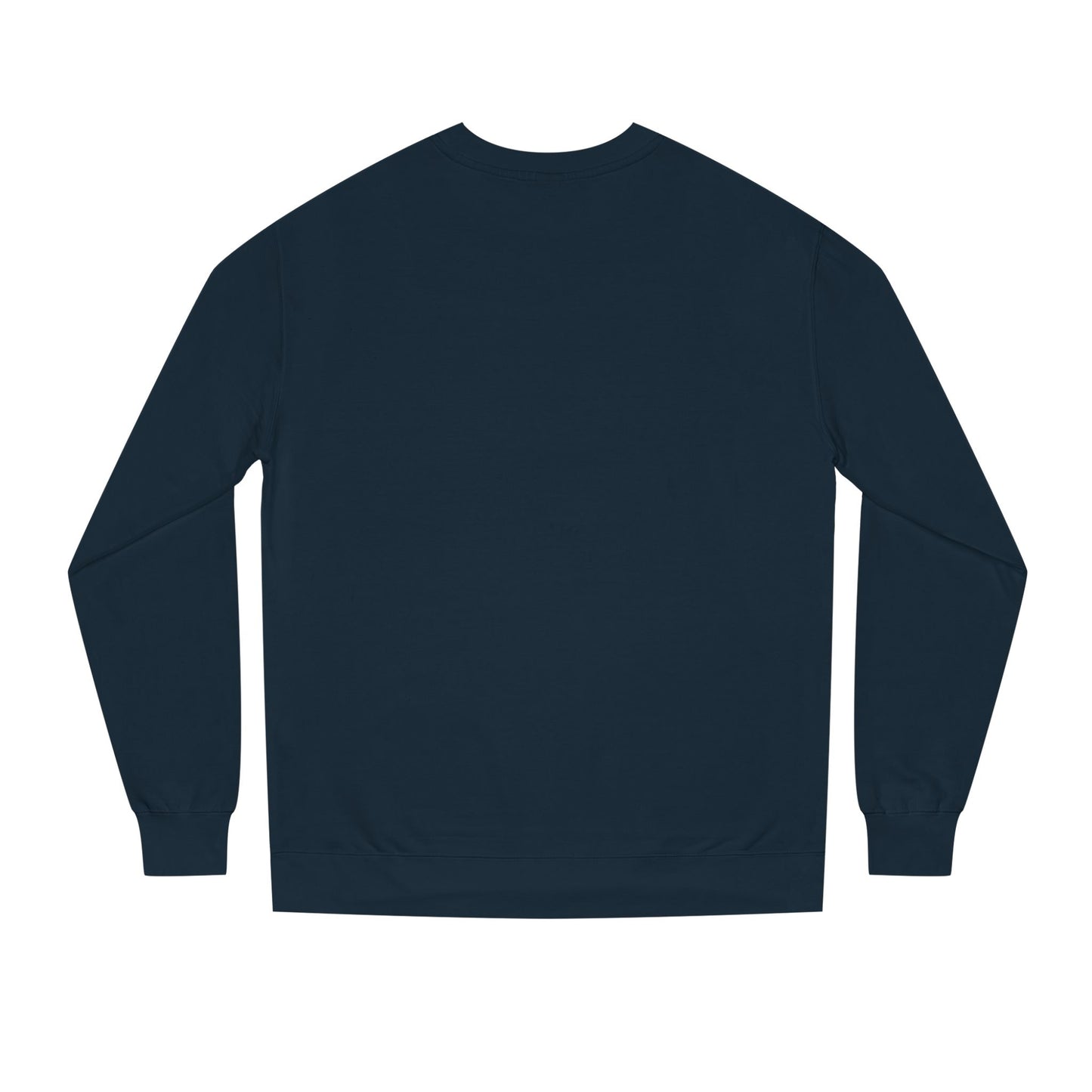 Navy blue long-sleeve shirt on a white background by FIBRIO