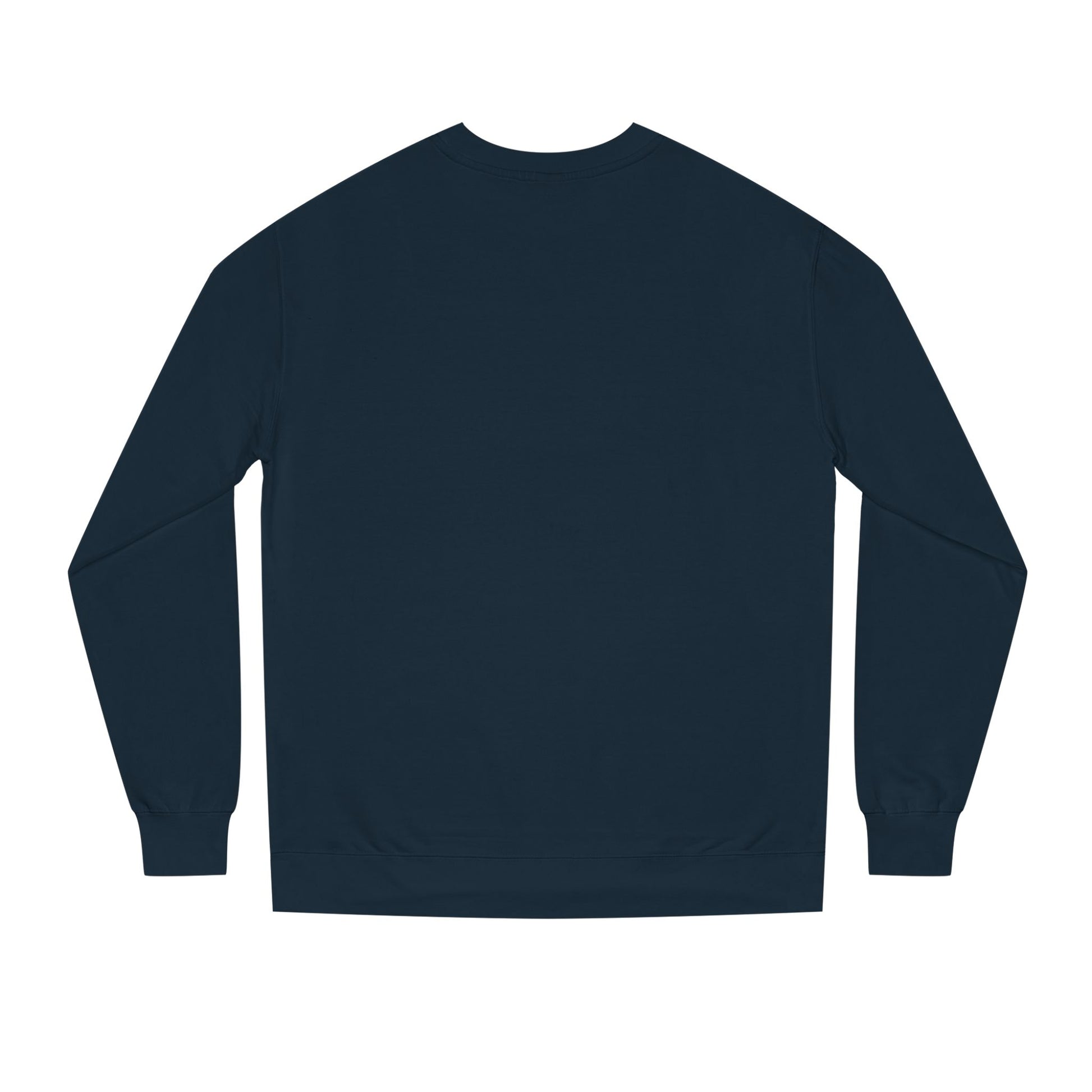 Navy blue long-sleeve shirt on a white background by FIBRIO