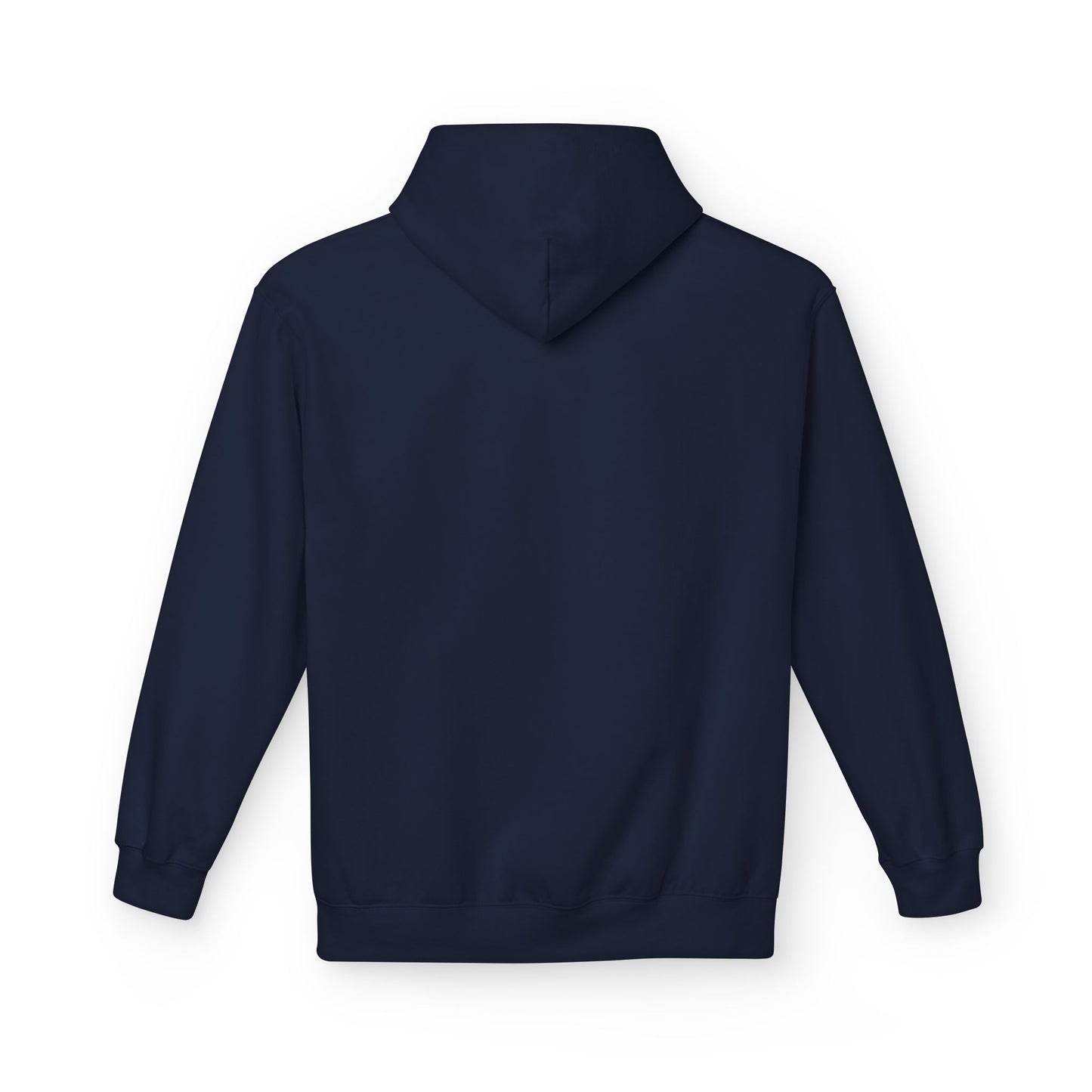 Navy blue hoodie on a white background by FIBRIO