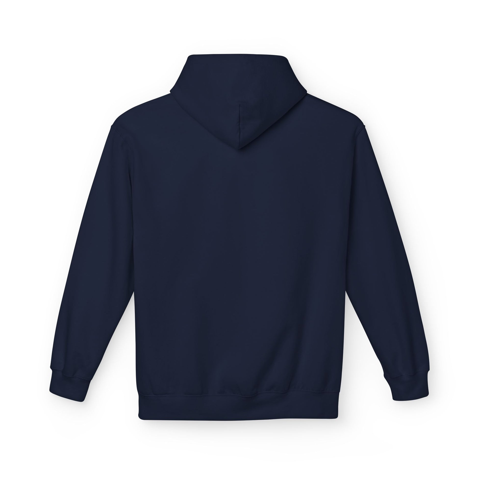 Navy blue hoodie on a white background by FIBRIO