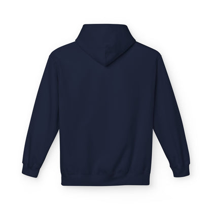 Navy blue hoodie on a white background by FIBRIO