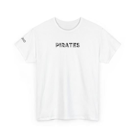White boys Pirate T-Shirt with Fibrio logo on chest – streetwear graphic tee