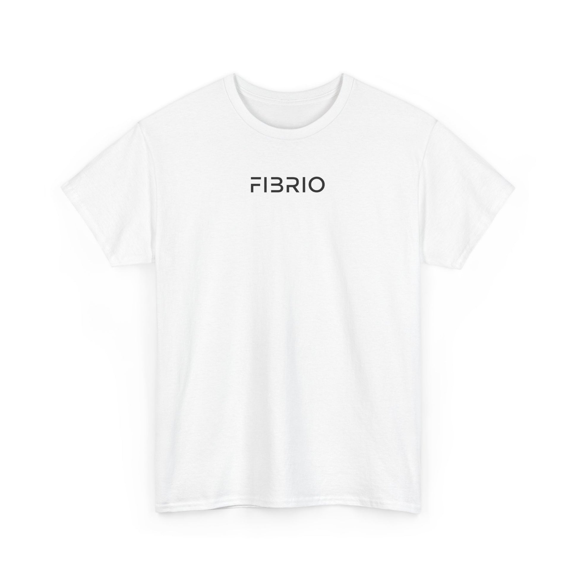 FIBRIO Urban Vibes T-Shirt Front View in White – Unisex Streetwear Tee