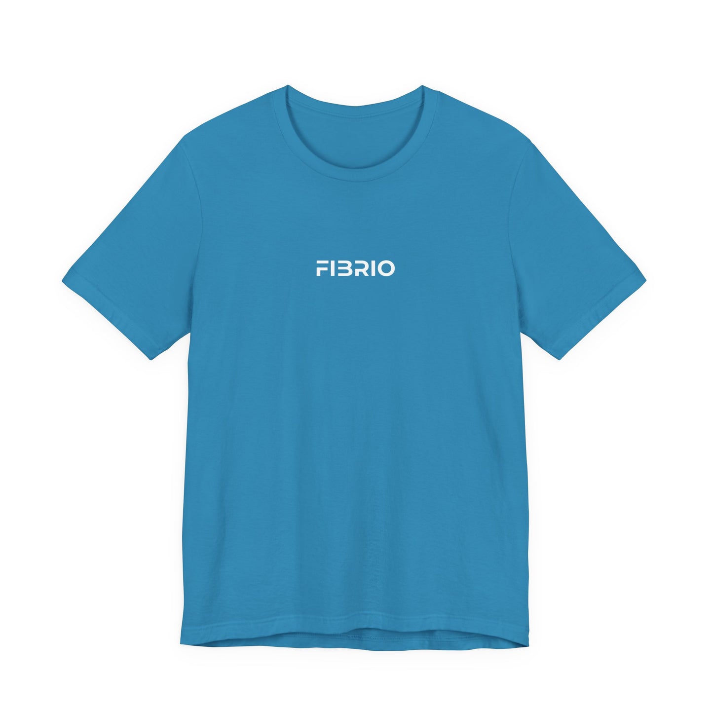 Blue t-shirt with 'FIBRIO' logo by Fibrio