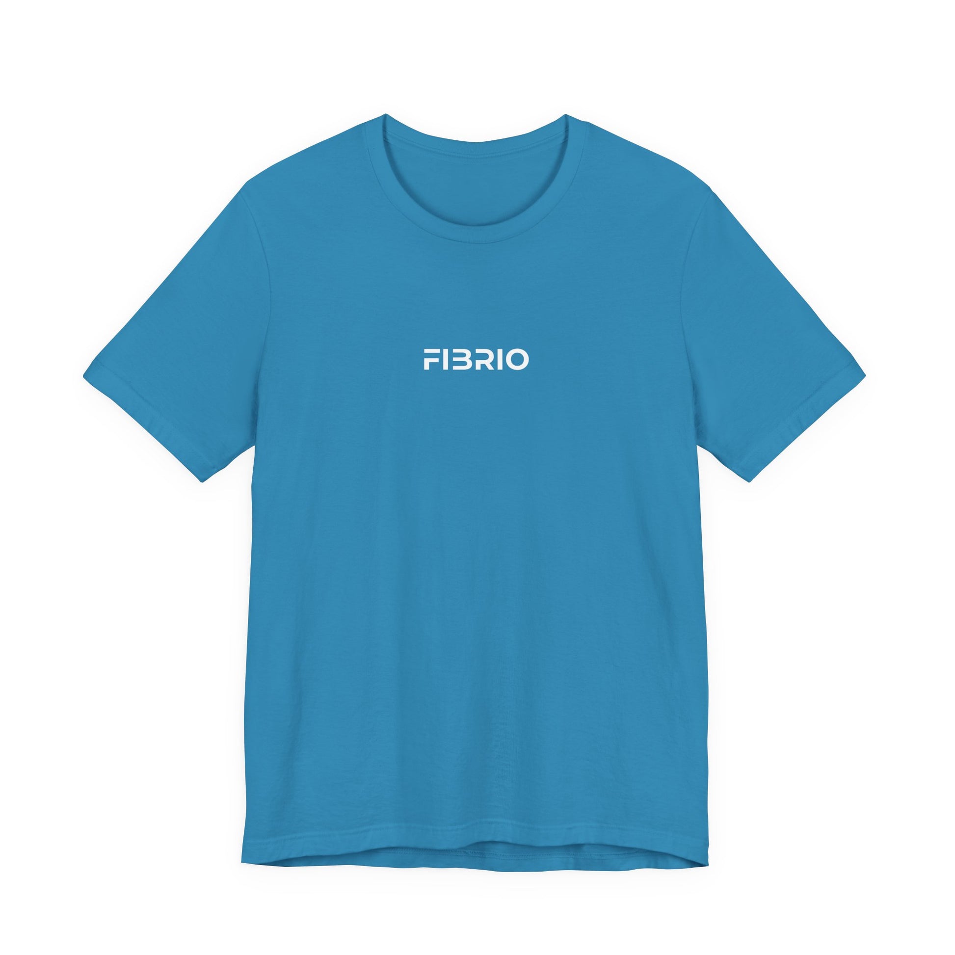 Blue t-shirt with 'FIBRIO' logo by Fibrio