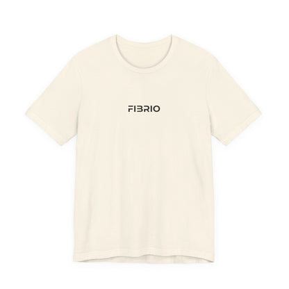 Cream t-shirt with 'FIBRIO' logo by Fibrio