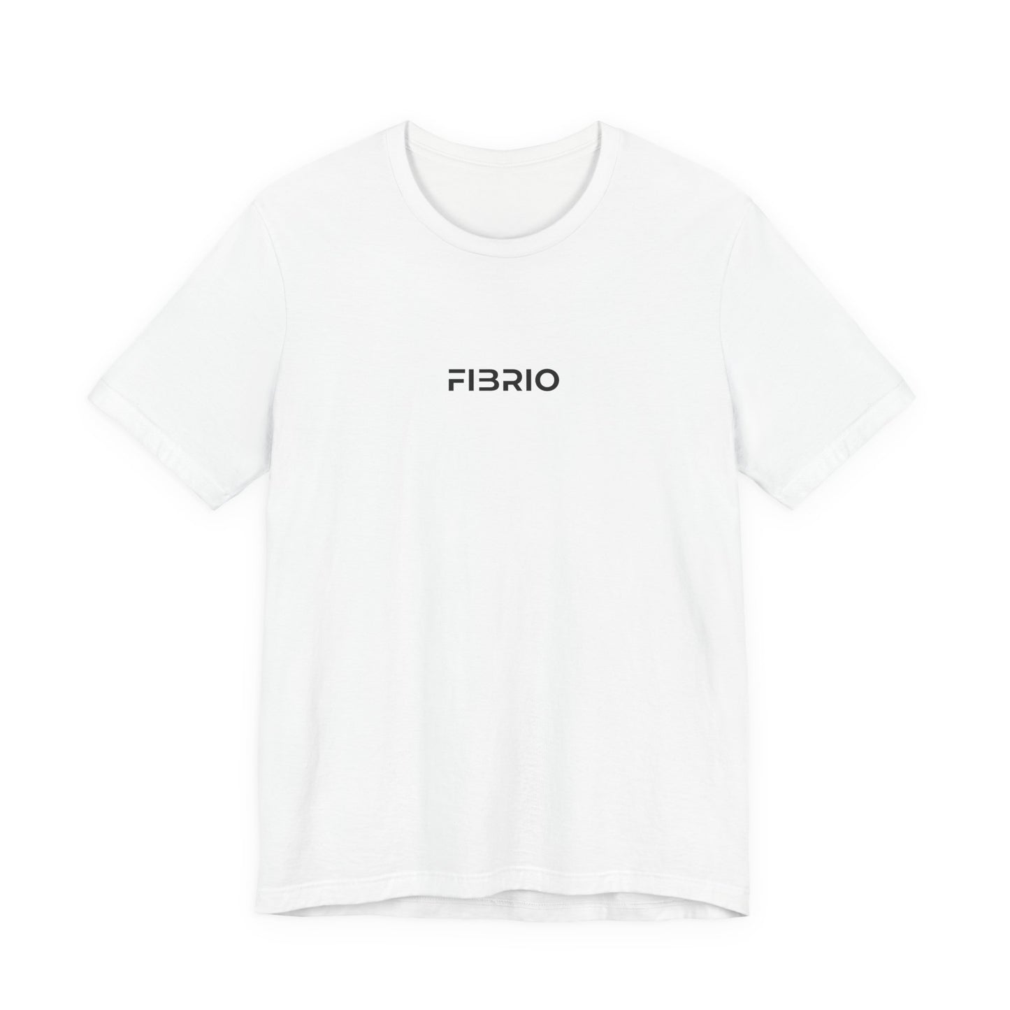 White t-shirt with 'FIBRIO' logo by Fibrio