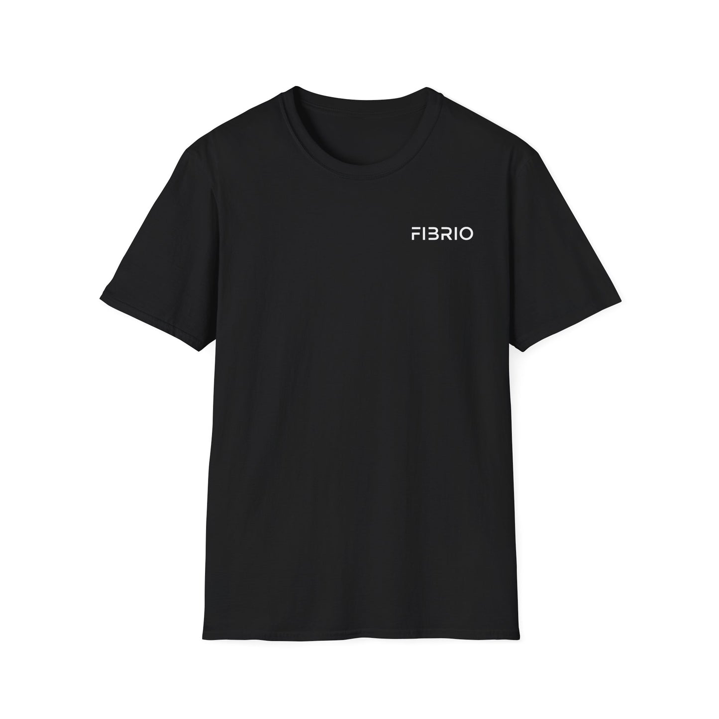 "FIBRIO Ocean Tee for Women front in black – stylish women’s graphic tee featuring futuristic Clean Ocean design, breathable cotton blend."