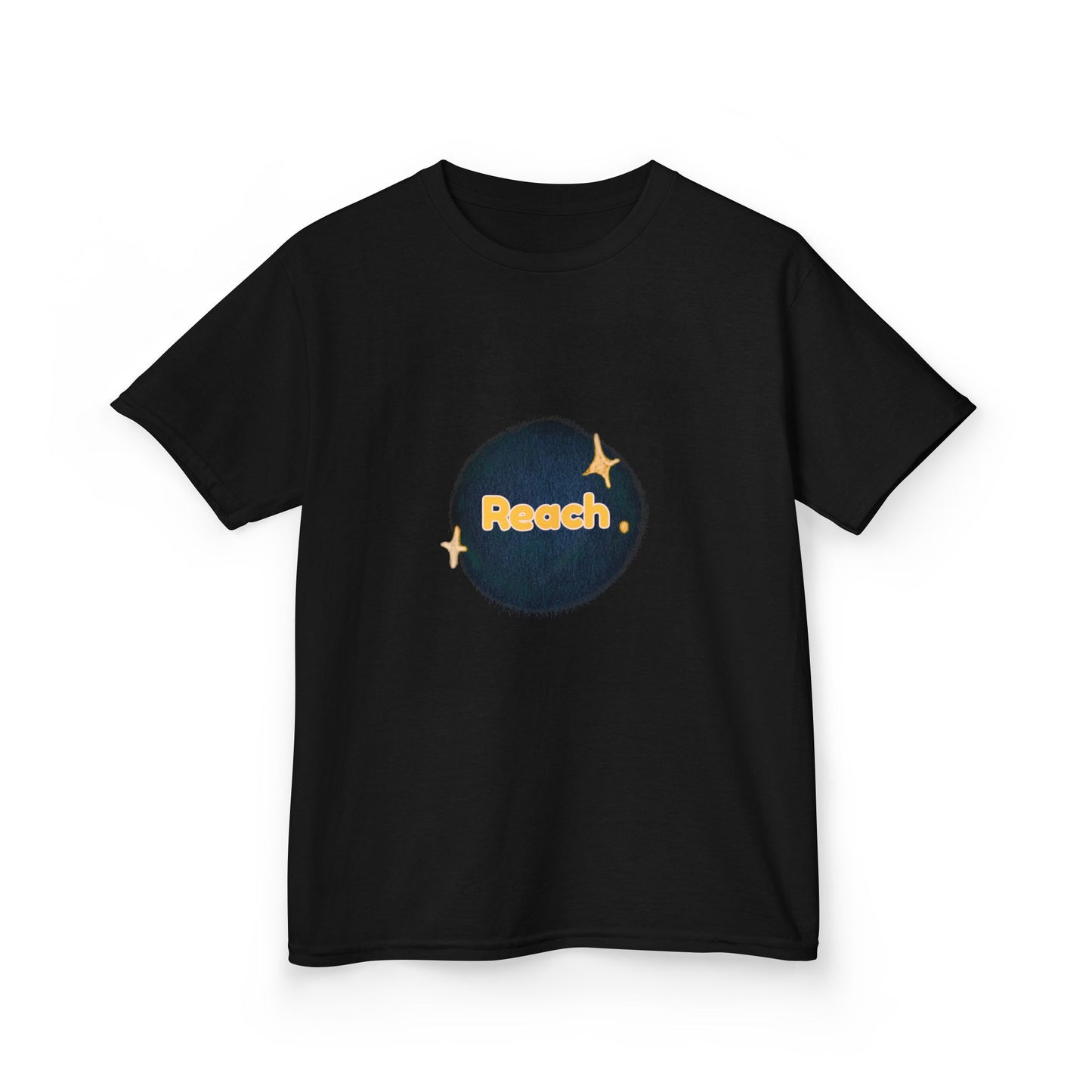 Fibrio_reach_kids_tshirt_front_black