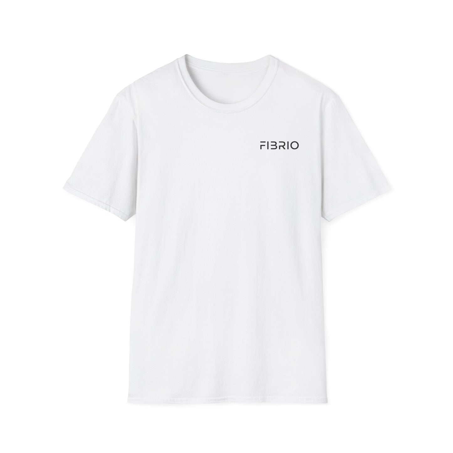 "FIBRIO Ocean Tee for Women front in white – premium cotton polyester women’s t-shirt with Clean Ocean graphic print, relaxed casual fit."