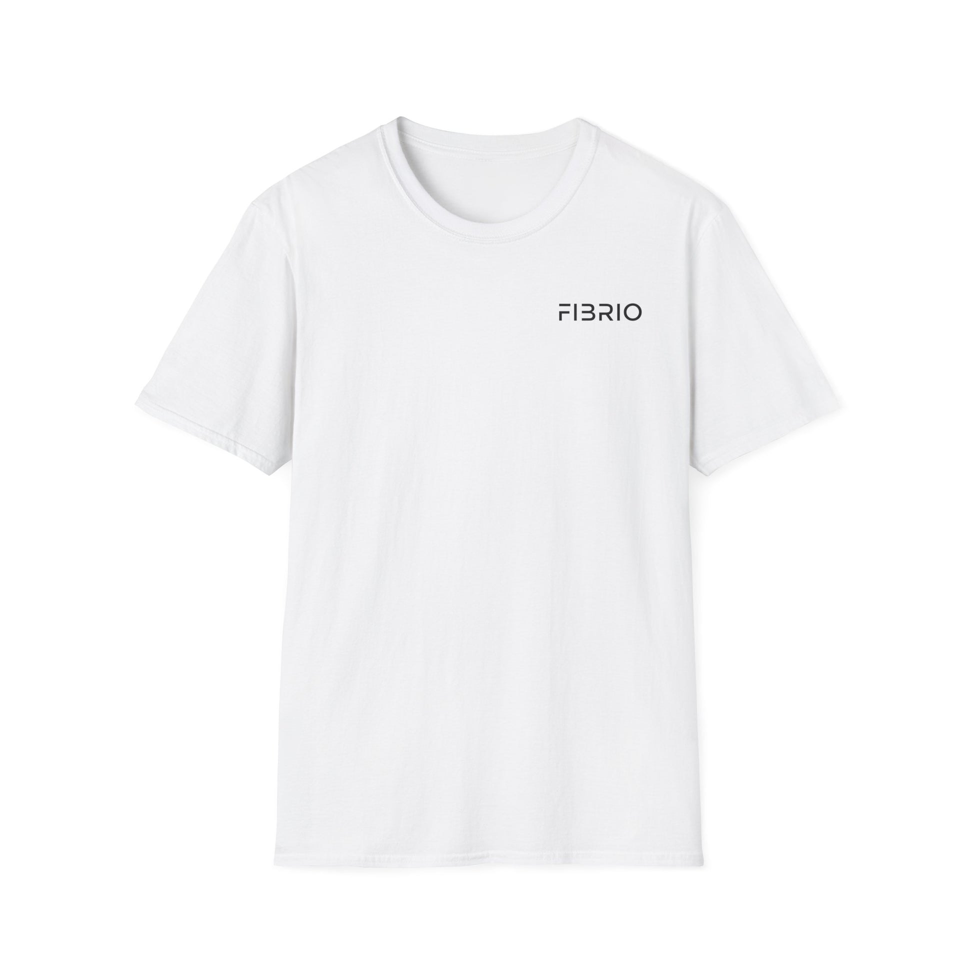 "FIBRIO Ocean Tee for Women front in white – premium cotton polyester women’s t-shirt with Clean Ocean graphic print, relaxed casual fit."