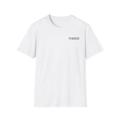 "FIBRIO Ocean Tee for Women front in white – premium cotton polyester women’s t-shirt with Clean Ocean graphic print, relaxed casual fit."