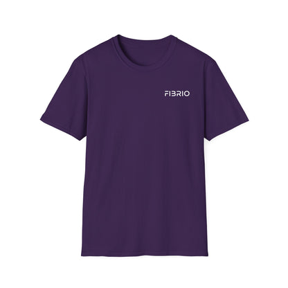 "FIBRIO Ocean Tee for Women front in purple – relaxed-fit t-shirt with bold Clean Ocean artwork, soft and durable streetwear style."