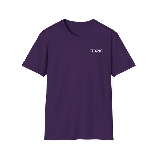 "FIBRIO Ocean Tee for Women front in purple – relaxed-fit t-shirt with bold Clean Ocean artwork, soft and durable streetwear style."