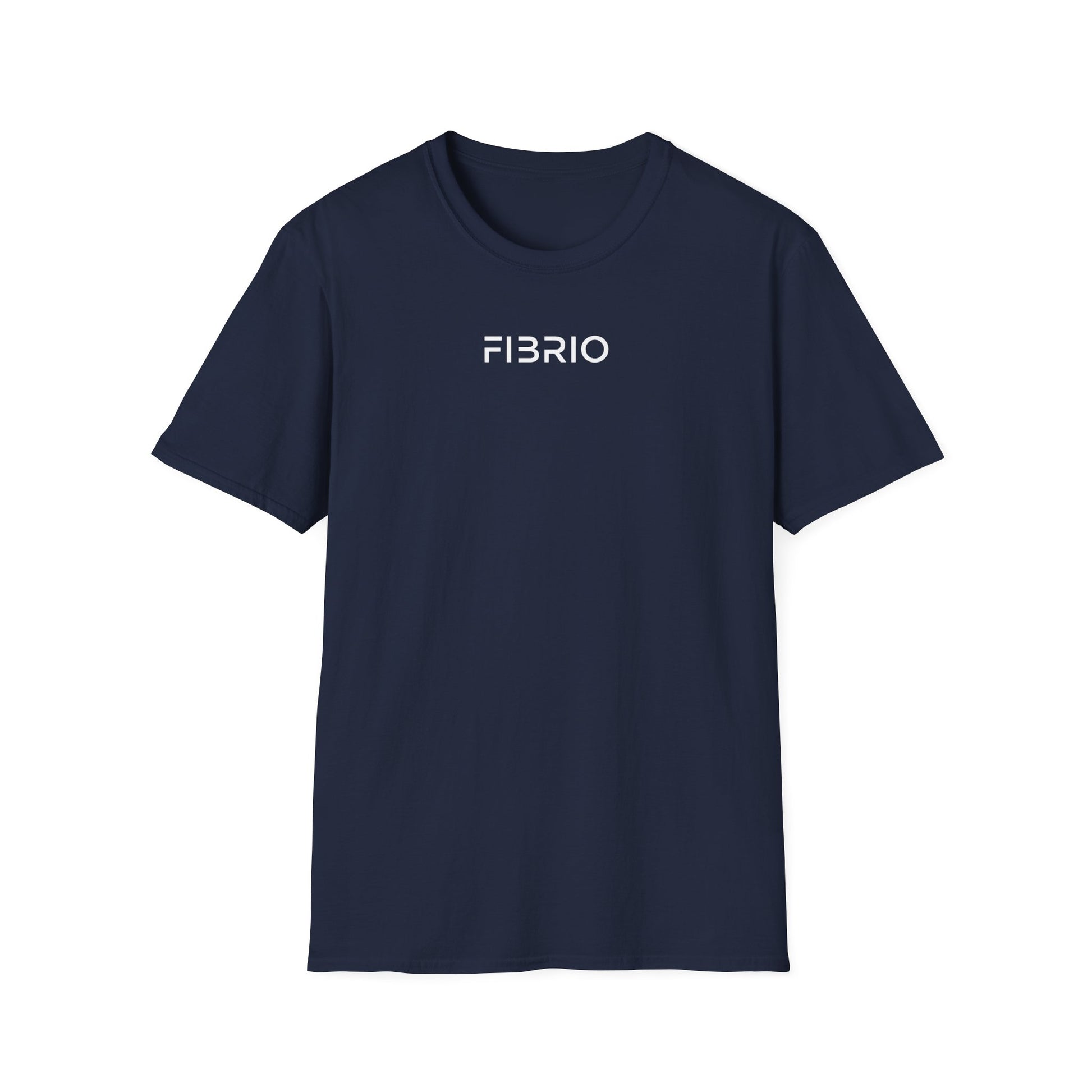 "FIBRIO Warrior Graphic T-shirt front in navy – relaxed-fit t-shirt with bold warrior graphic design, durable cotton blend streetwear style."