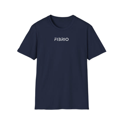 "FIBRIO Warrior Graphic T-shirt front in navy – relaxed-fit t-shirt with bold warrior graphic design, durable cotton blend streetwear style."