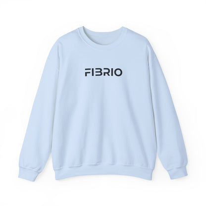 Light blue sweatshirt with 'FIBRIO' logo on a white background